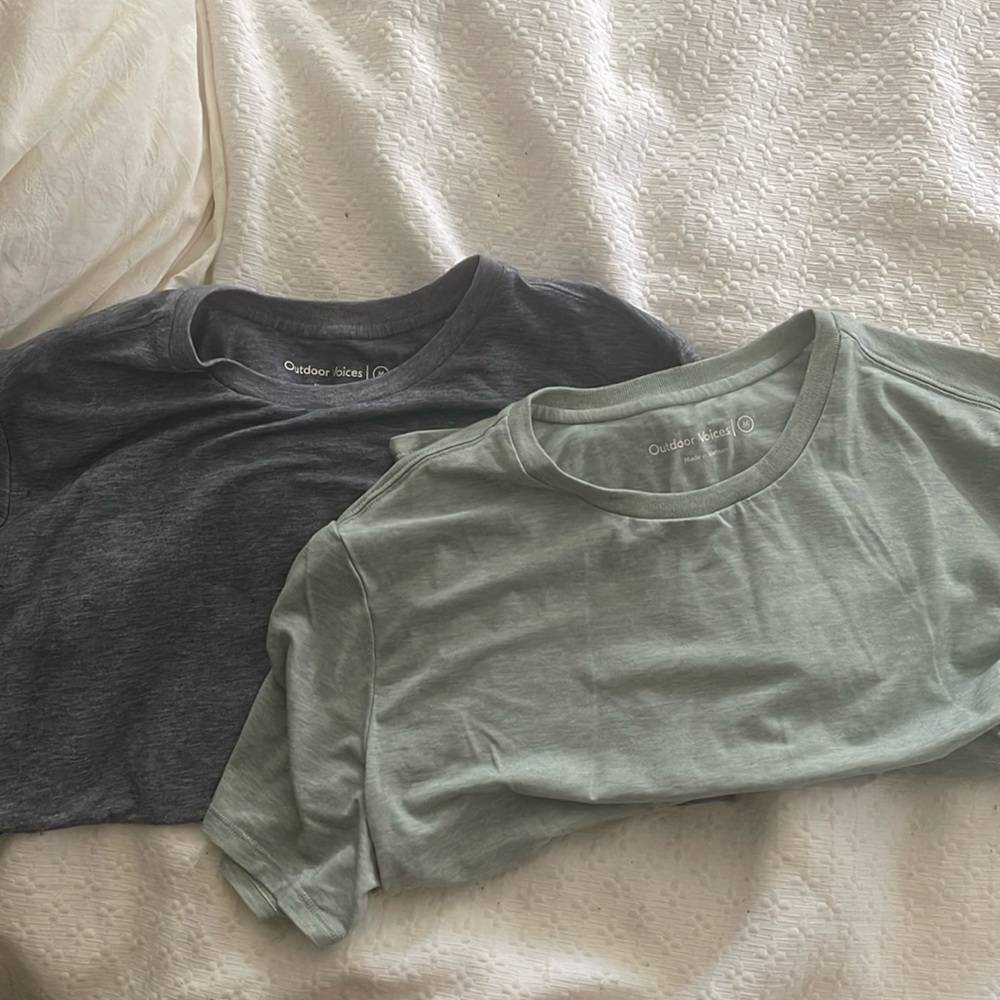 Outdoor Voices Doing Things Cropped Tshirt - 2 pack